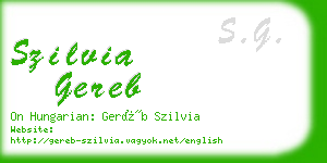 szilvia gereb business card